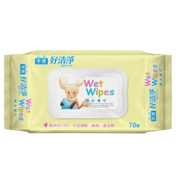 芊柔 好清淨純水濕紙巾70抽/包 台灣製造 附蓋子 憨吉小舖