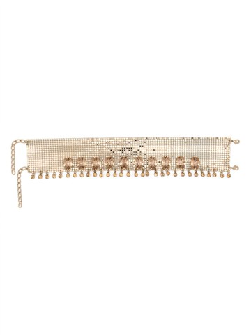 Rabanne - crystal-embellished choker necklace - women - Brass/glass - One Size - Gold