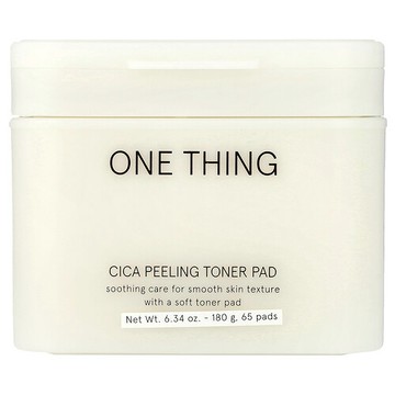 One Thing, 積雪草去角質爽膚棉片，6.34 盎司（180 克）