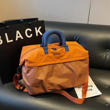 棕色短途旅行包女大容量游泳健身包干濕分離瑜伽包學生登機行李包