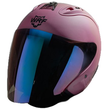 WRF 沃狼 安全帽 A6 素色 北歐粉 R帽 內襯全可拆 透氣 抗UV40+ 快速插扣 半罩