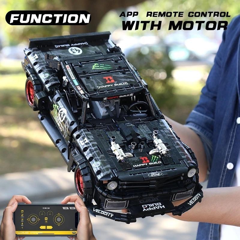 おもちゃ ビルディング ブロック 互換 車 rc フォード マスタング 