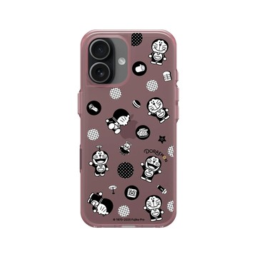 iPhone 17 Clear (相機按鈕) 晶醺玫 - 哆啦A夢 Doraemon - 黑白特別款