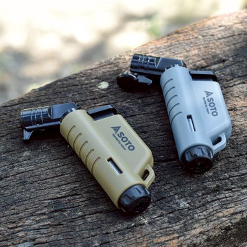 L型填充式掌中點火器(月球灰/土狼棕) ST-486限定系列 露營填充式打火機 月球灰(ST-486HGY)