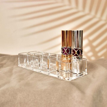 【美的空間】12格透明壓克力口紅收納盒展示架