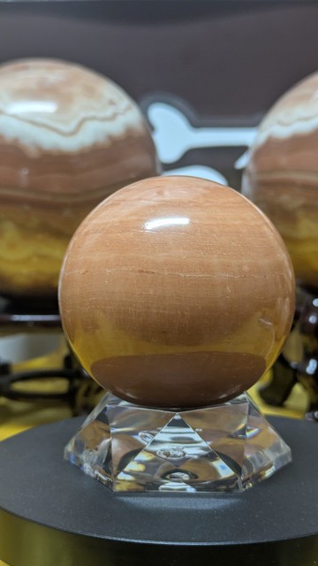 【運好氣】 暖陽霞光 龍宮舍利球 活力旺運 穩固能量場 (70mm)