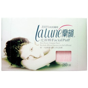 lalune蘭韻純紙纖維化妝棉180片*3盒 [橘子藥美麗]