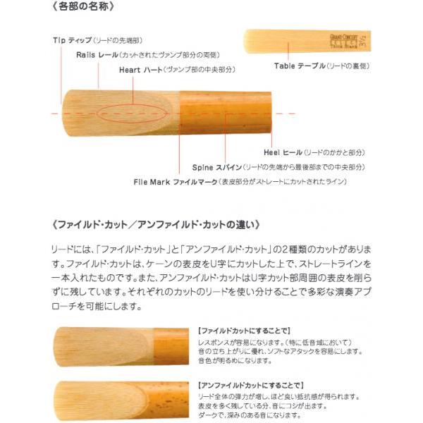 MARCA(マーカ) JZ315 ジャズ ソプラノサックス リード 1.5 5枚入り 1箱 ファイルドカット JaZZ Filed Soprano Saxophone reed 1-1