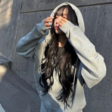 NIKE STUDIO FLEECE 灰色 寬鬆 KARINA同款 連帽外套 中磅 IM8085-063
