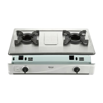 [林內] RBTS-N2601S雙口內焰不銹鋼嵌入爐_天然NG1天然瓦斯