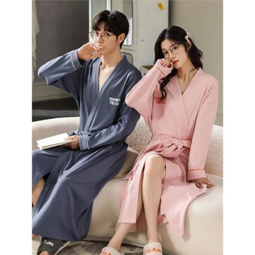 貓人情侶款純棉一對女吸水浴袍