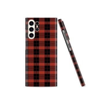 紅黑格紋適用三星S26Ultra手機殼全包Galaxys25+韓國菲林小眾S24plus高級感S23超好看防摔保護外套女新款