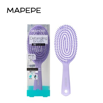 [台灣總代理] Mapepe 不糾結超服貼順髮梳(紫) 1入