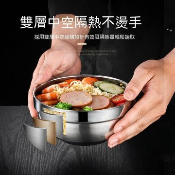 【AB176】304不銹鋼 碗 防燙碗 隔熱飯碗 雙層 湯碗 幼兒兒童 餐具  附發票 台灣出貨