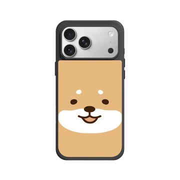 iPhone 17 Pro Max SolidX 黑 - 柴語錄 Shiba Says - 廢柴大臉(直)