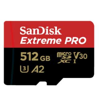 SanDisk 200MB ExtremePRO microSDXC A2 512G記憶卡