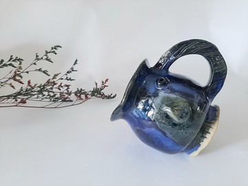 大嘴魚可立臥陶杯