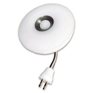 7W-雙感應燈 夜燈+感應燈插頭彎管 / 黃光