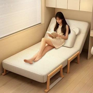 免運 附發票 折疊床 午休折疊床 辦公室午休椅 折疊床單人兩用多功能小戶型客廳臥室家用折疊沙發床可調節陪護床工廠現貨直銷 年底鉅惠 售後保障 jj