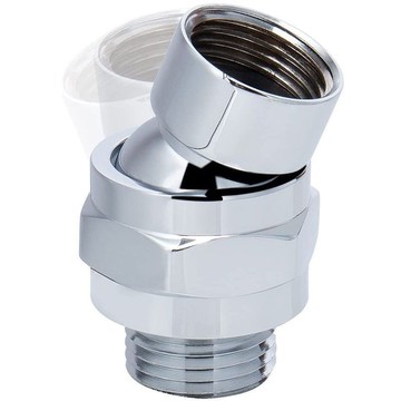 【五金 熱銷】淋浴花灑噴花手持135噴頭轉角彎頭活接萬向旋轉連接拐彎接頭 優選