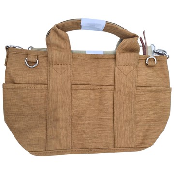 Take Me 防潑水可側背托特包 - 沙色  開口36cm+底29 × 22~33 × 14cm