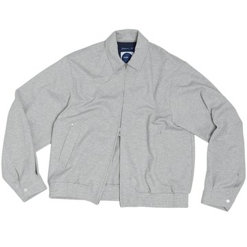 【MELSIGN】MELLOW LAPEL BOMBER JKT 雙拉鏈 短版外套 (灰色)