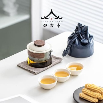 泡茶杯便攜式旅行功夫茶具套裝快客杯茶壺一人簡易陶瓷蓋碗個人