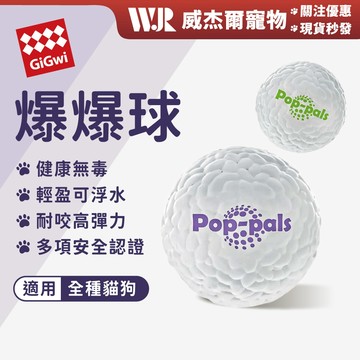 【威杰爾】GiGwi 貴為 爆爆球 寵物玩具 狗玩具 耐咬玩具 磨牙玩具 互動玩具 玩具球 寵物玩具球 彈力【B055】