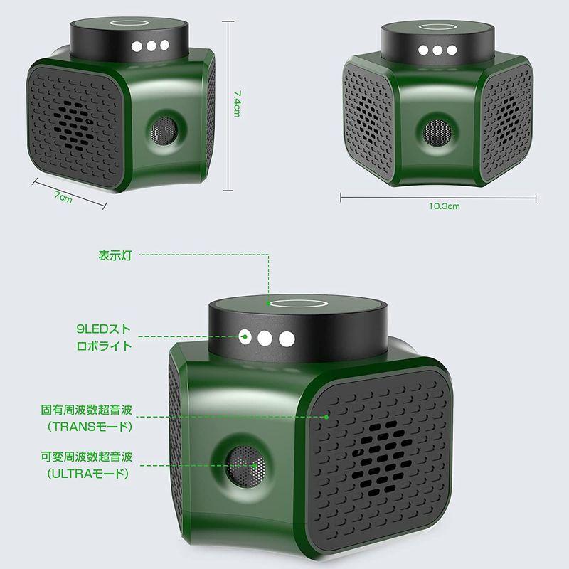 ネズミ 駆除 超音波 電磁波 ネズミよけ 有効範囲350平米 ねずみ退治 撃退 AEEMRN キッチン 天井 車庫 3つのスピーカー