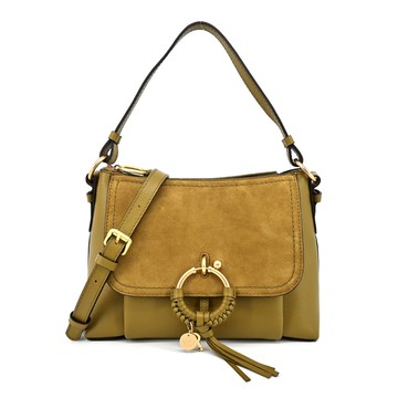 SEE BY CHLOE JOAN 麂皮小號肩背/斜背包(橄欖色) _廠商直送