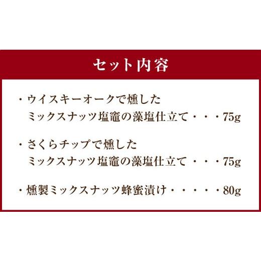 ふるさと納税 宮城県 塩竈市 燻製ミックスナッツセット　