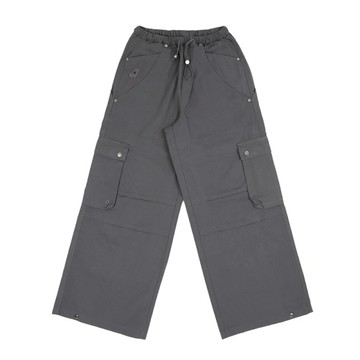 KANGOL 長褲 深灰 闊腿 工裝長褲 女 6552154210