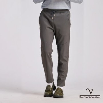 Emilio Valentino 范倫鐵諾 男 加絨保暖防寒 衝鋒褲 休閒褲_灰(15-5A9983)
