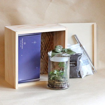 【即期優惠】生態瓶DIY舒壓禮盒/含包裝卡片
