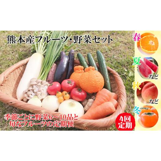 ふるさと納税 熊本県 和水町 春夏秋冬!季節の新鮮フルーツ・野菜セット(6〜10品目) (詰め合わせ)