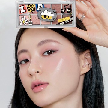 🔜[快速出貨] 新品💖【梨花娘】🔥rom&nd × ZOA&FRIENDS  GD貓咪限量聯名十色眼影盤（贈迷你四色眼影盤）韓國連線