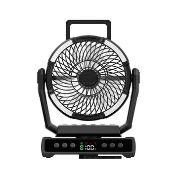 跨境露營風扇戶外露營充電長續航大容量便攜風扇數顯桌面露營風扇