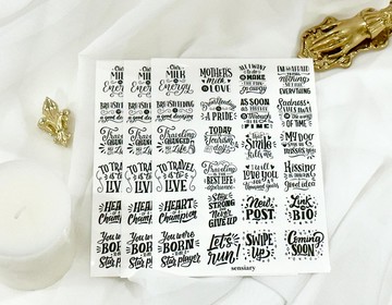 Sensiary - 可愛英文字母貼紙 3入組