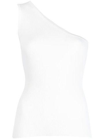 ZIMMERMANN - one-shoulder tank top - women - Viscose/Nylon - 4 - White