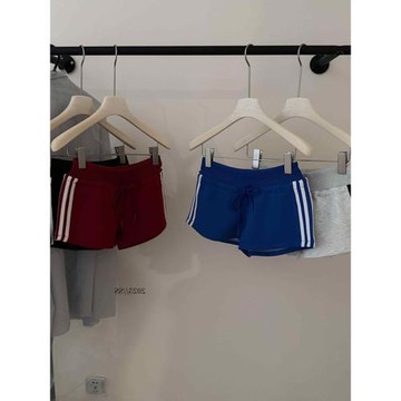 百搭單品！美式復古三條杠運動短褲女夏季款辣妹高腰a字顯瘦短褲