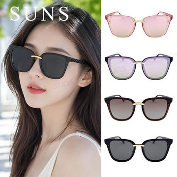 【SUNS】Polarized偏光太陽眼鏡 韓版潮流時尚墨鏡 流行名媛款 顯小臉 防眩光 抗UV400 S192