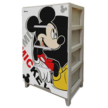 【震撼精品百貨】Micky Mouse_米奇/米妮~迪士尼台灣授權 米奇動趣四層櫃*19121