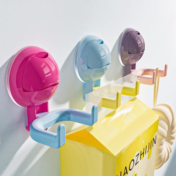 多巴胺雙頭吸盤掛鉤免打孔強力承重粘鉤廚房浴室掛洗臉巾衛生抽紙