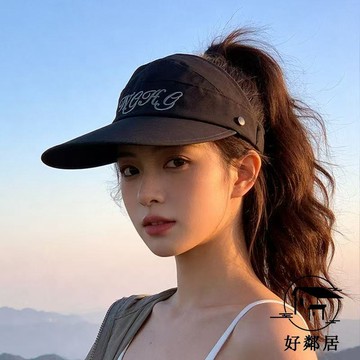 夏季必備💦防曬帽女 釣魚帽 防曬帽 遮陽帽 戶外帽子 夏季女士時尚大檐戶外百搭防曬韓版太陽帽空頂夏季顯臉透氣遮陽帽HLJ
