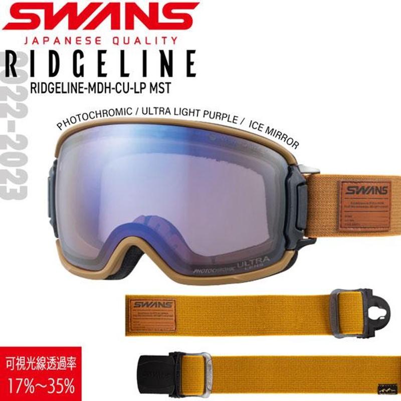 スキー スノーボード ゴーグル 22-23 SWANS スワンズ RIDGELINE リッジ 