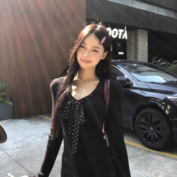 時尚上衣 長袖T卹 內搭T恤衫S-XL新款法式復古波點拼接蝴蝶結長袖修身顯瘦減齡上衣-8289.