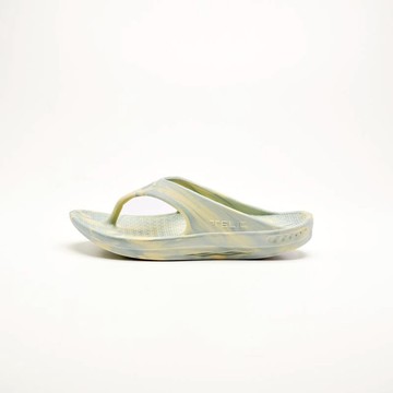 輕量夾腳拖 奶油綠灰 L