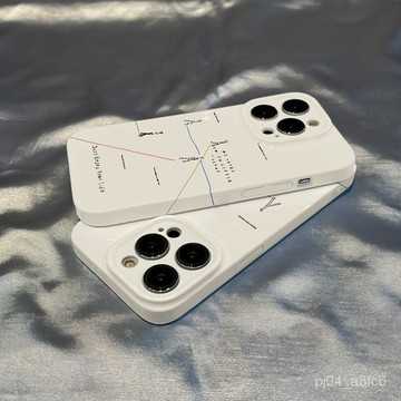 【熱銷】菲林簡約綫條適用蘋果16/14promax手機殻iPhone13/8plus/12PRO/硬