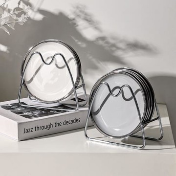 泰留戀 輕奢陶瓷骨碟家用吐骨碟收納套裝水果盤零食碟子垃圾盤983