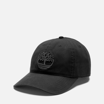 Timberland 男款黑色刺繡LOGO棒球帽｜A66BA001